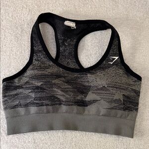 Gymshark Adapt Ombre Seamless Sports Bra Racerback Ribbed Medium Compression